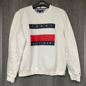 Tommy Hilfiger ‘Retro White Logo Sweatshirt’ Large (L)